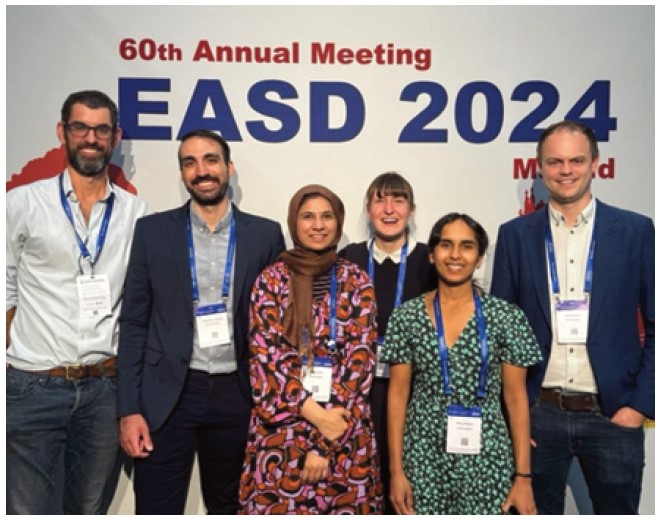 A group photo of travel scholarship winners of the European Association for the Study of Diabetes (EASD)