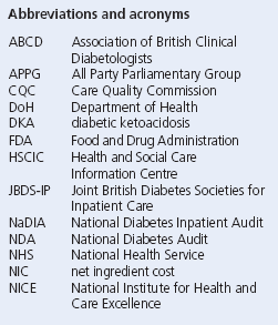 Abbreviations and acronyms